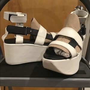 Feminine Masculine platform sandals